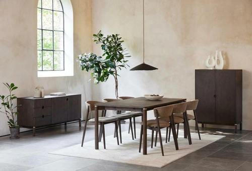 Komoda Arun 160 cm espresso nowoczesna z szufladami do salonu