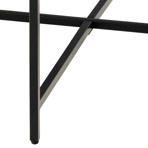 Stolik kawowy Lamoine okrągły 70 cm czarny marmur nowoczesny loft do salonu Actona