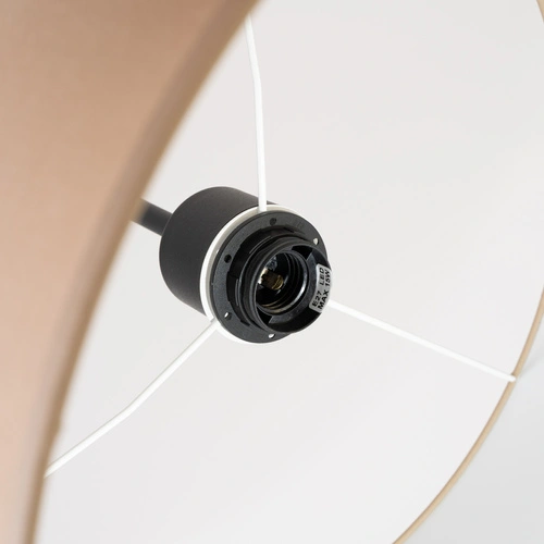 Lampa wisząca NEVIA beżowa minimalistyczna lampa do salonu i jadalni 40 cm