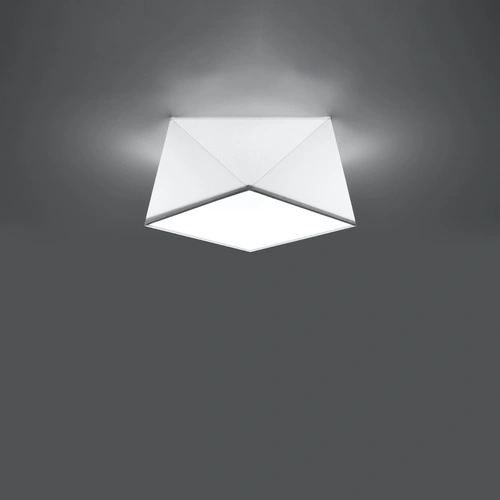 Plafon sufitowy HEXA 25 biały nowoczesny PVC do kuchni, salonu lub sypialni Sollux