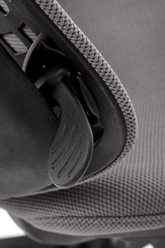 Fotel biurowy ergonomiczny Ventra szary czarny obrotowy z regulacją do biura Intesi