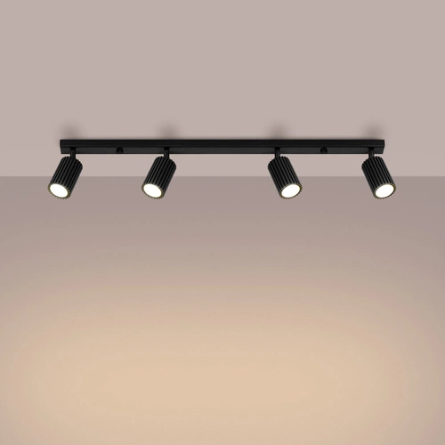 Plafon KARBON 4L czarny