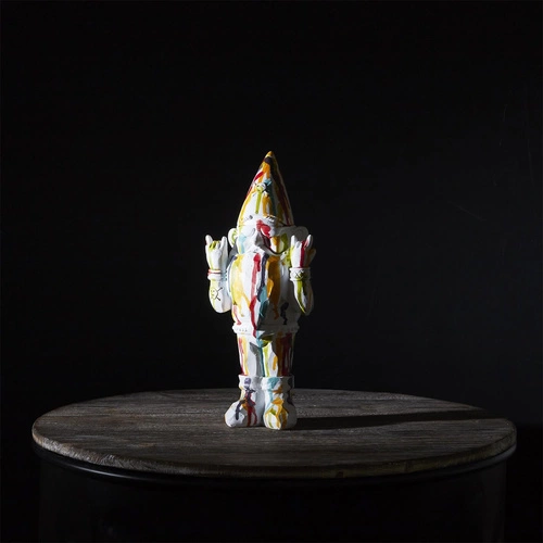 Figurka dekoracyjna Gnom Rock Intesi nowoczesna do ogrodu lub salonu 33 cm na prezent