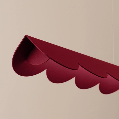 Lampa wisząca LED BISCUIT burgund nad stół nowoczesna do salonu