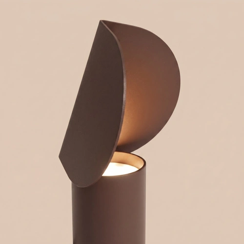 Lampa biurkowa LED BISCUIT brązowa nowoczesna na biurko 3000K