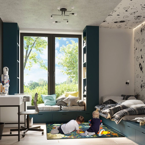 Kinkiet ścienny VECTOR czarny loftowy stalowy do salonu i sypialni SOLLUX LIGHTING