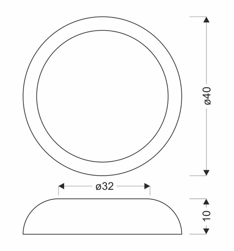 Plafon sufitowy LED Calabria biało-drewniany nowoczesny do salonu i sypialni 40 cm