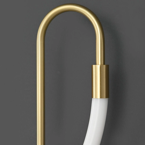 Nowoczesny kinkiet ścienny ESSA złoty LED 90 cm do salonu i sypialni Step into Design