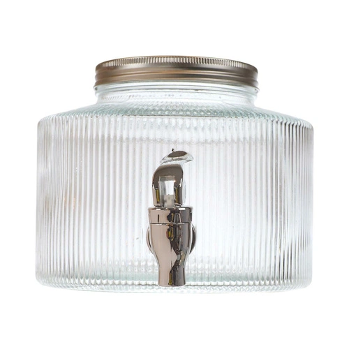 Szklany słój do napojów z kranikiem Colar 2L Intesi na lemoniadę i wodę