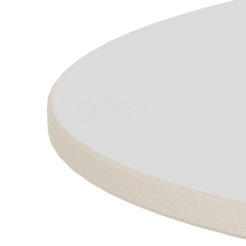 Stolik kawowy Santorini 70 cm okrągły biały ceramiczny do salonu