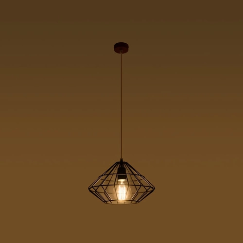 Lampa wisząca UMBERTO czarna nowoczesna do salonu i jadalni metalowa 32 cm