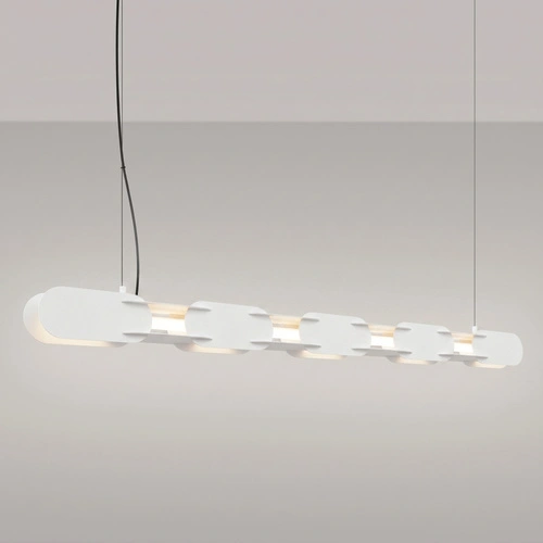 Lampa wisząca CHAIN 158 biała LED nowoczesna nad wyspę do kuchni