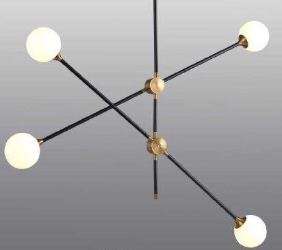 Lampa wisząca SPILLO czarno złota 92 cm nowoczesna do jadalni nad stół Step into Design