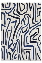 Dywan zewnętrzny boho Synchronic Japanese Ink Origami 140x200 na taras i balkon łatwoczyszczący