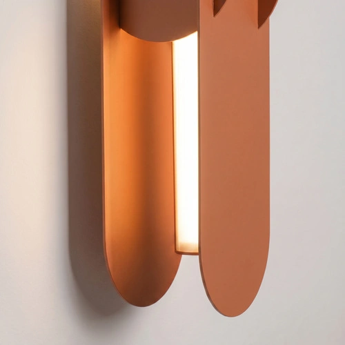 Kinkiet ścienny LED CHAIN 91 terrakota nowoczesny do salonu