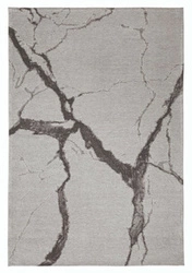 Dywan nowoczesny Statuario Light Gray 160x230 do salonu szary marmur łatwy w czyszczeniu