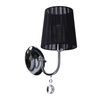 Kinkiet Sorento 1x40W E14 chrom abażur  czarny