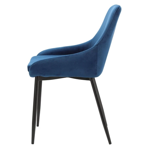 Krzesło Floyd Velvet niebieskie tapicerowane