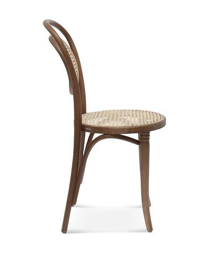 Krzesło drewniane Fameg A-10 do jadalni i salonu retro z wyplotem, personalizowane