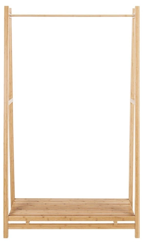 Wieszak stojący Bali bambusowy z półką na buty do przedpokoju w stylu boho Actona