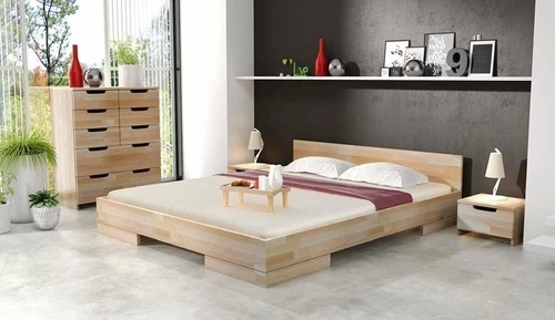 Komoda z szufladami Spectrum 8 skandynawska drewniana bukowa 100 cm do salonu SKANDICA