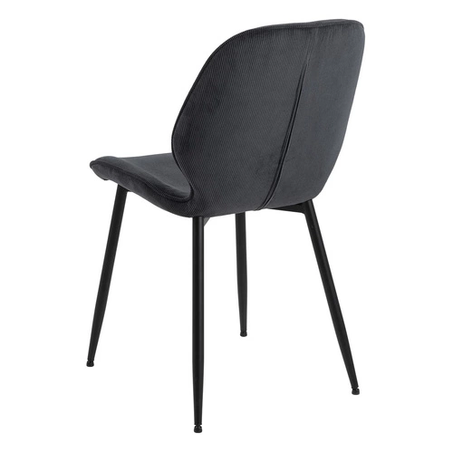 Krzesło Femke antracytowe tapicerowane