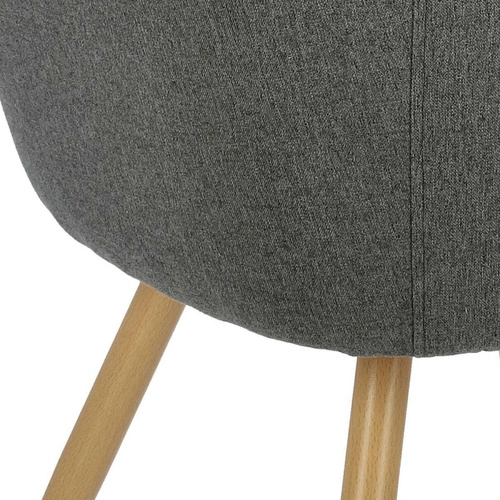 Zestaw 2 krzeseł Molto szare ciemne