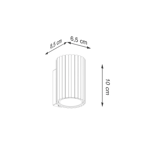 Kinkiet ścienny KARBON 10 czerwony minimalistyczny LED do salonu i sypialni SOLLUX LIGHTING