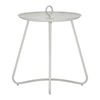 Stolik kawowy Harpin okrągły szary metalowy nowoczesny do salonu Intesi 40 cm