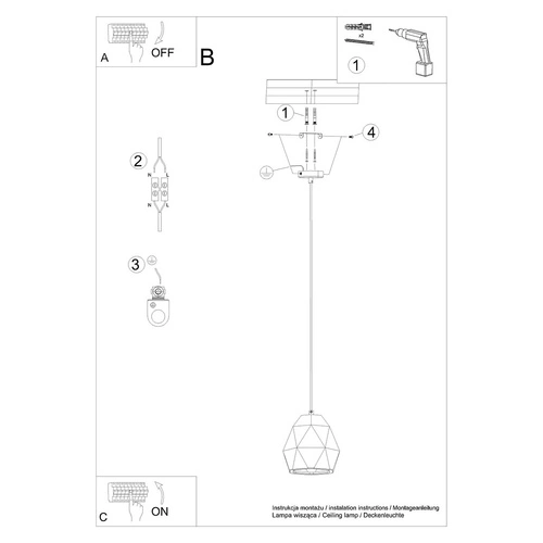 Lampa wisząca ceramiczna MINT nowoczesna biała do kuchni i jadalni nad stół