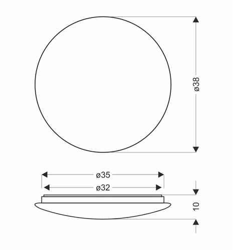 Plafon sufitowy LED Magnus 38cm biały okrągły nowoczesny do salonu i sypialni