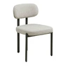 Krzesło Sila tapicerowane welur beżowy do jadalni i salonu nowoczesne
