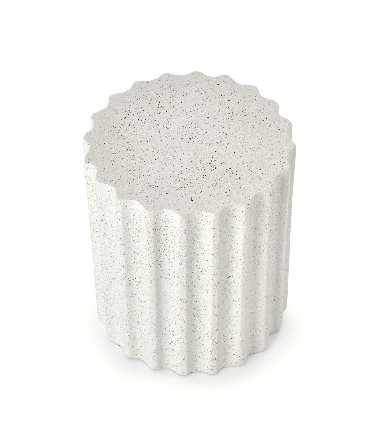 Stolik kawowy Raffa okrągły biały nowoczesny do salonu mały Intesi