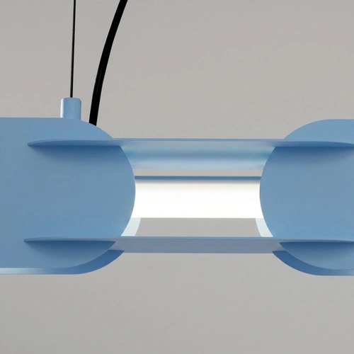 Lampa wisząca LED CHAIN 158 błękitna nowoczesna nad wyspę