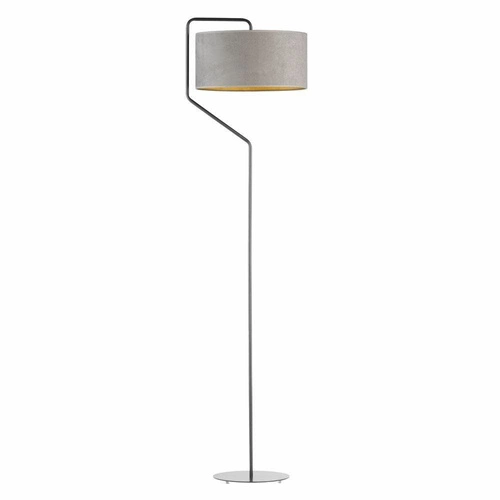 Lampa podłogowa TESALLIA GOLD stal szara