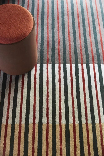 Dywan wełniany do salonu Decor Proof 250x350 beżowy nowoczesny ręcznie tkany łatwe czyszczenie