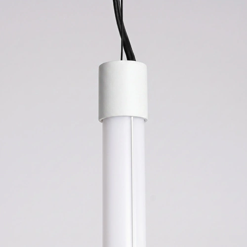 Lampa wisząca TRANG 50 biała LED regulowana nad wyspę do kuchni