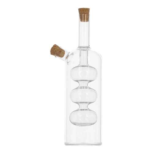 5five simply smart szklana butelka na oliwę i ocet 2w1 z korkiem 290 ml