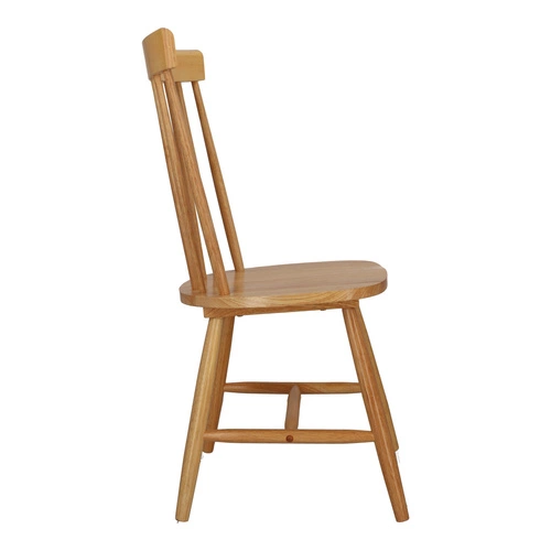 Krzesło drewniane Tulno Intesi do jadalni i kuchni, styl vintage, naturalny kolor, wygodne oparcie