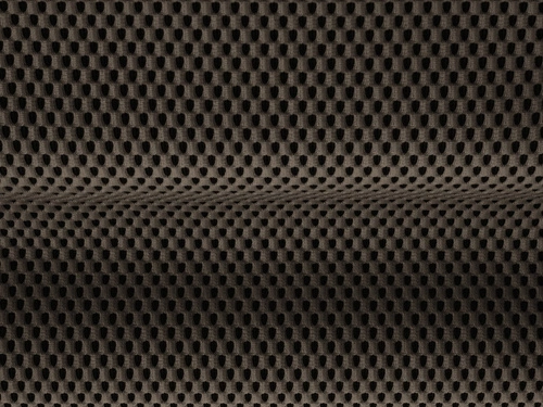 Pufa Bellis Brown 3D pikowana kwadratowa do salonu brązowa nowoczesna tapicerowana siedzisko