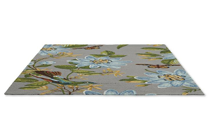Dywan zewnętrzny Spring Lotus Grey 200x280 dywan na taras i balkon klasyczny łatwoczyszczący