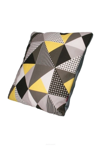 Poduszka dekoracyjna welurowa antyalergiczna MELANGE SUN do salonu 40x40 cm Intesi