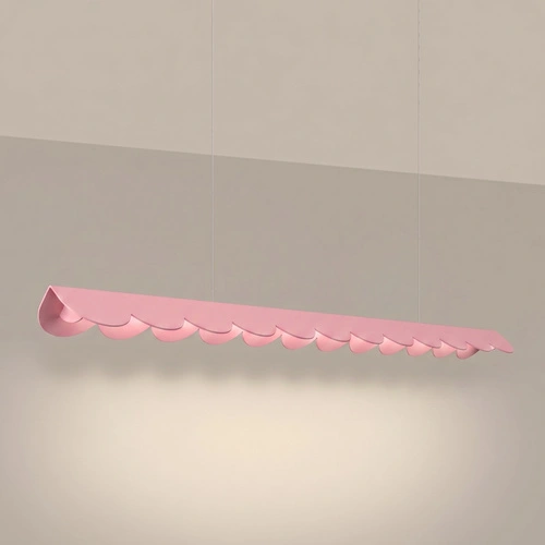 Lampa wisząca BISCUIT 130 różowa LED nad wyspę regulowana