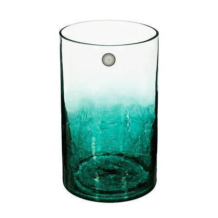 Wazon Crackle 20cm morski