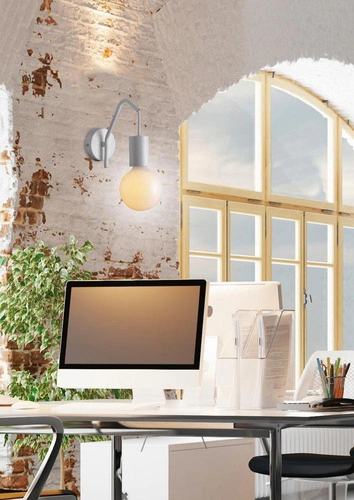 Kinkiet ścienny Basso nowoczesny biały metalowy do sypialni i salonu CANDELLUX LIGHTING