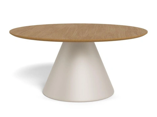 Actona Soli stolik kawowy okrągły 85 cm dąb kaszmir nowoczesny do salonu