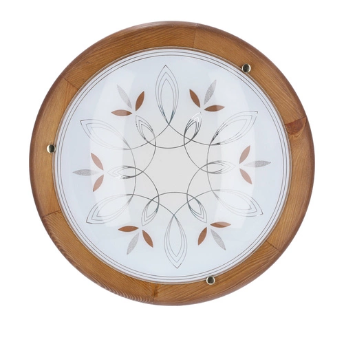 Plafon sufitowy Rustica 40 okrągły drewniany dąb do jadalni i przedpokoju CANDELLUX