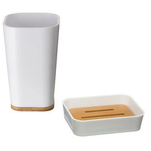 Mydelniczka łazienkowa Natureo biały