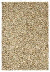 Dywan shaggy do salonu Shaggy Pop Art VI 140x200 beżowy wełniany nowoczesny łatwy w czyszczeniu