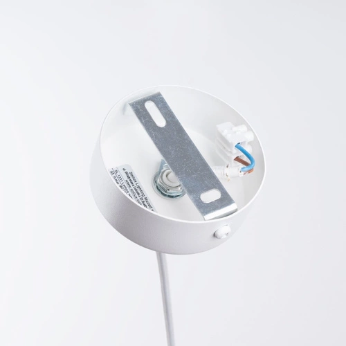 Lampa wisząca BRINA biała nowoczesna do salonu i jadalni stalowa rozproszone światło